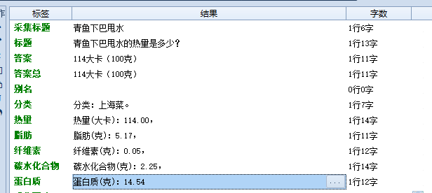 关于食物卡路里数据采集【数据10w+】-规则网